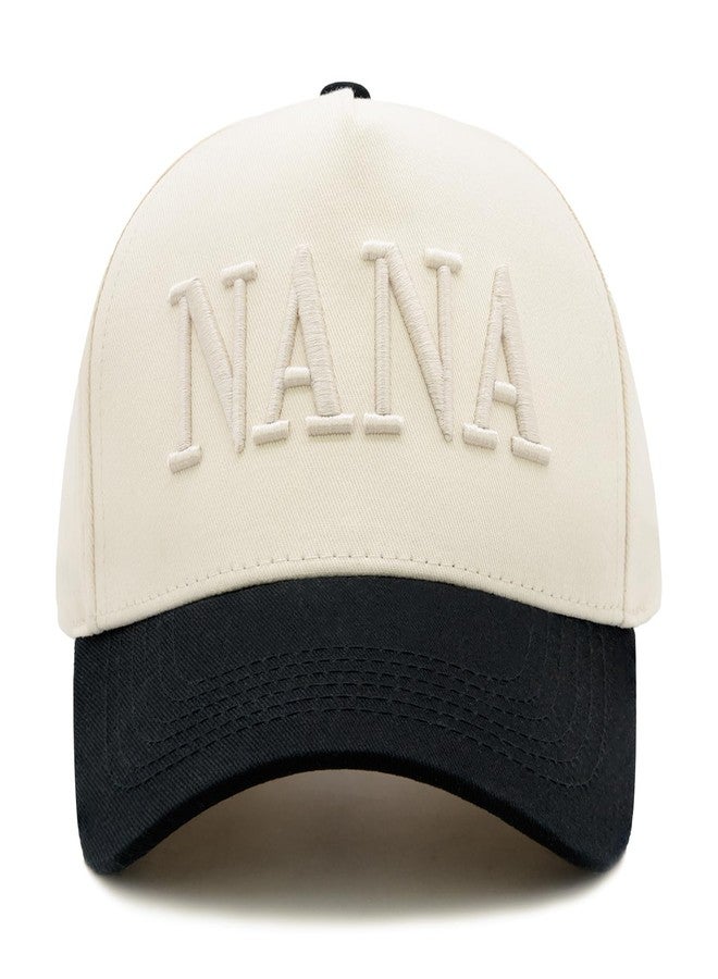 HAFOUXIGM Nana Trucker Hat for Grandma, Birthday Gifts for Nana, Adjustable Embroidered Vintage Two Tone Baseball Cap for Grandma - Image 1